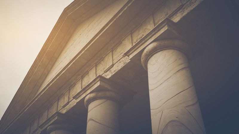 Classical architecture columns